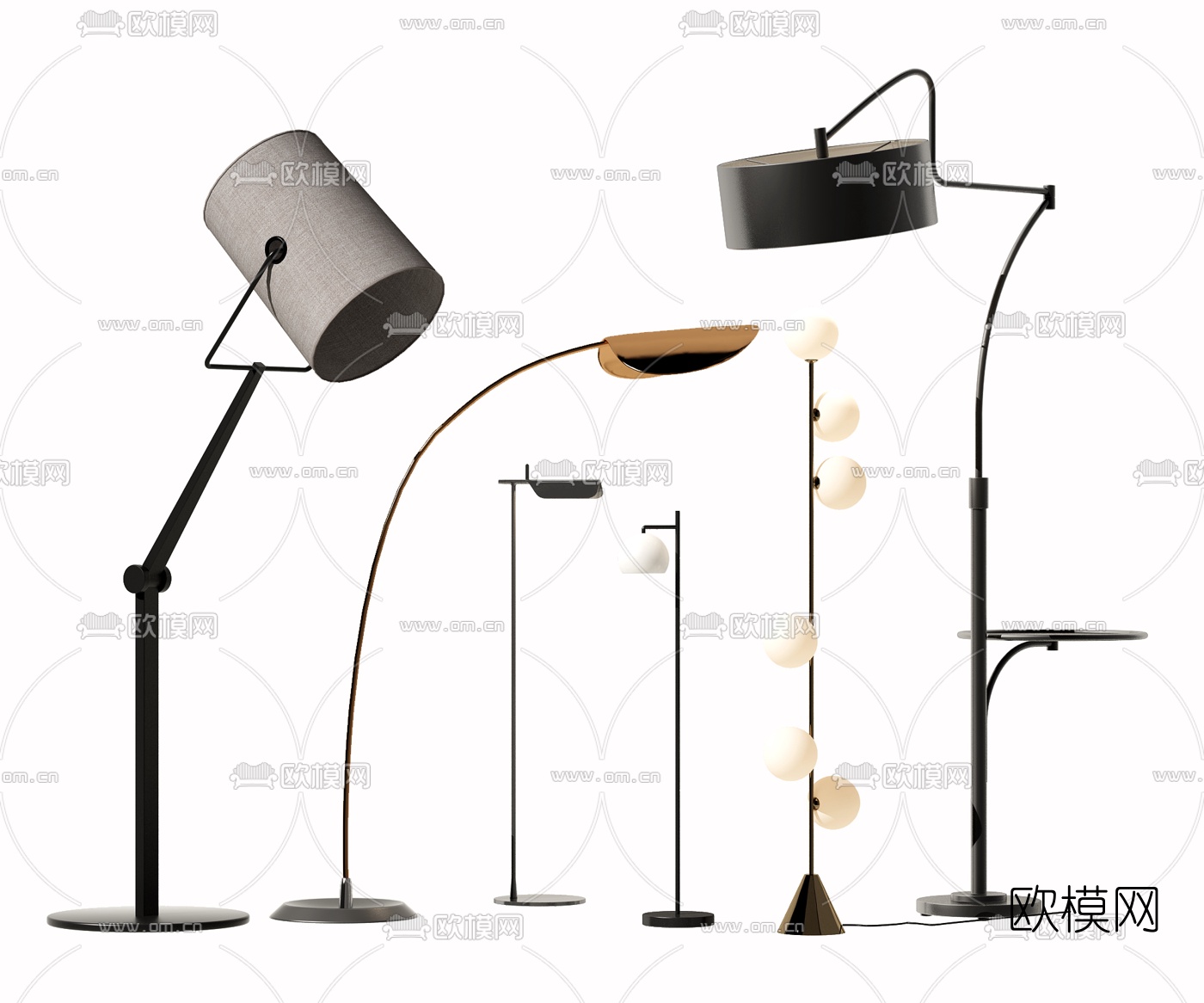 现代创意落地灯3d模型下载