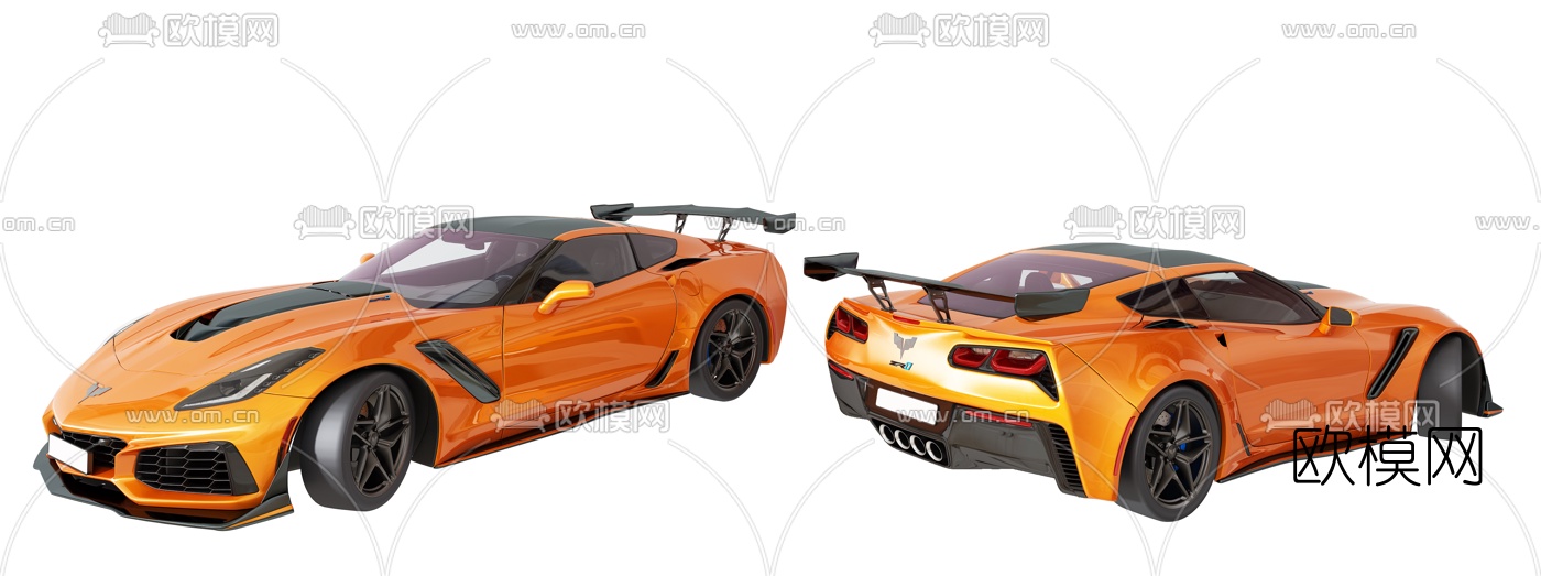 现代跑车汽车3d模型下载
