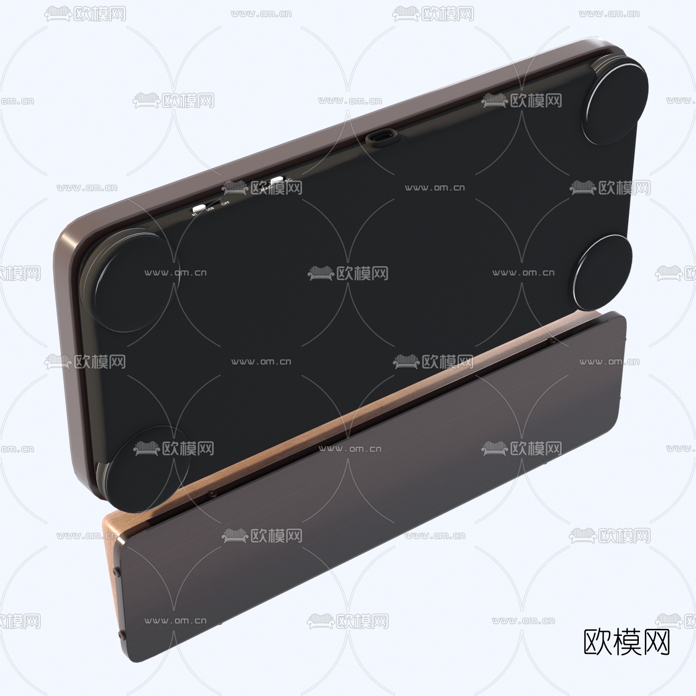 现代复古键盘3d模型