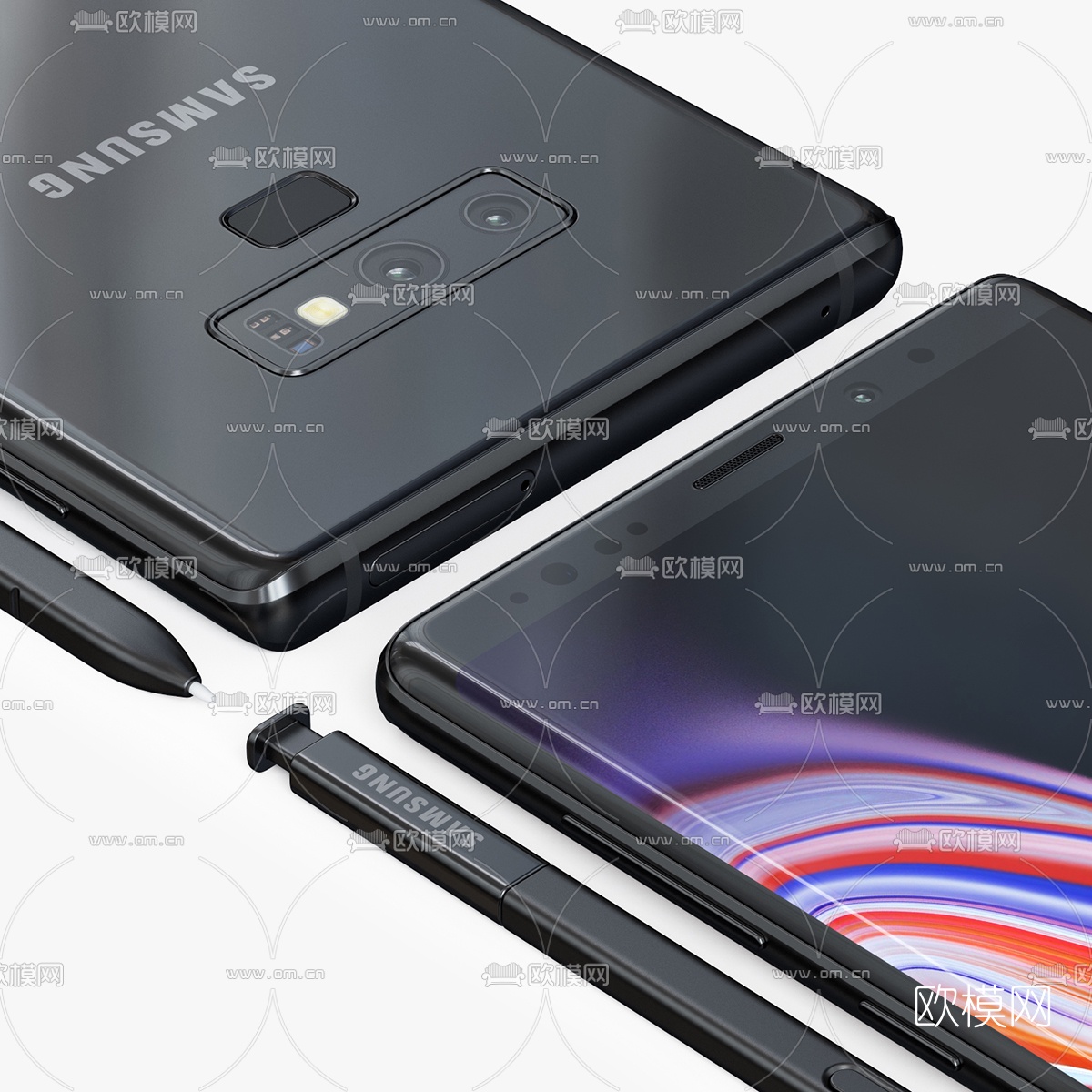 现代三星智能手机3d模型