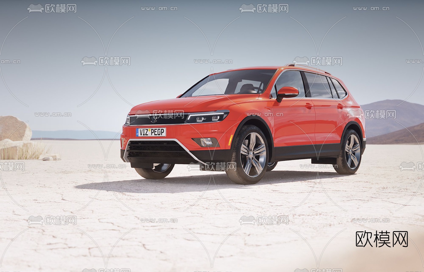 现代SUV汽车3d模型下载