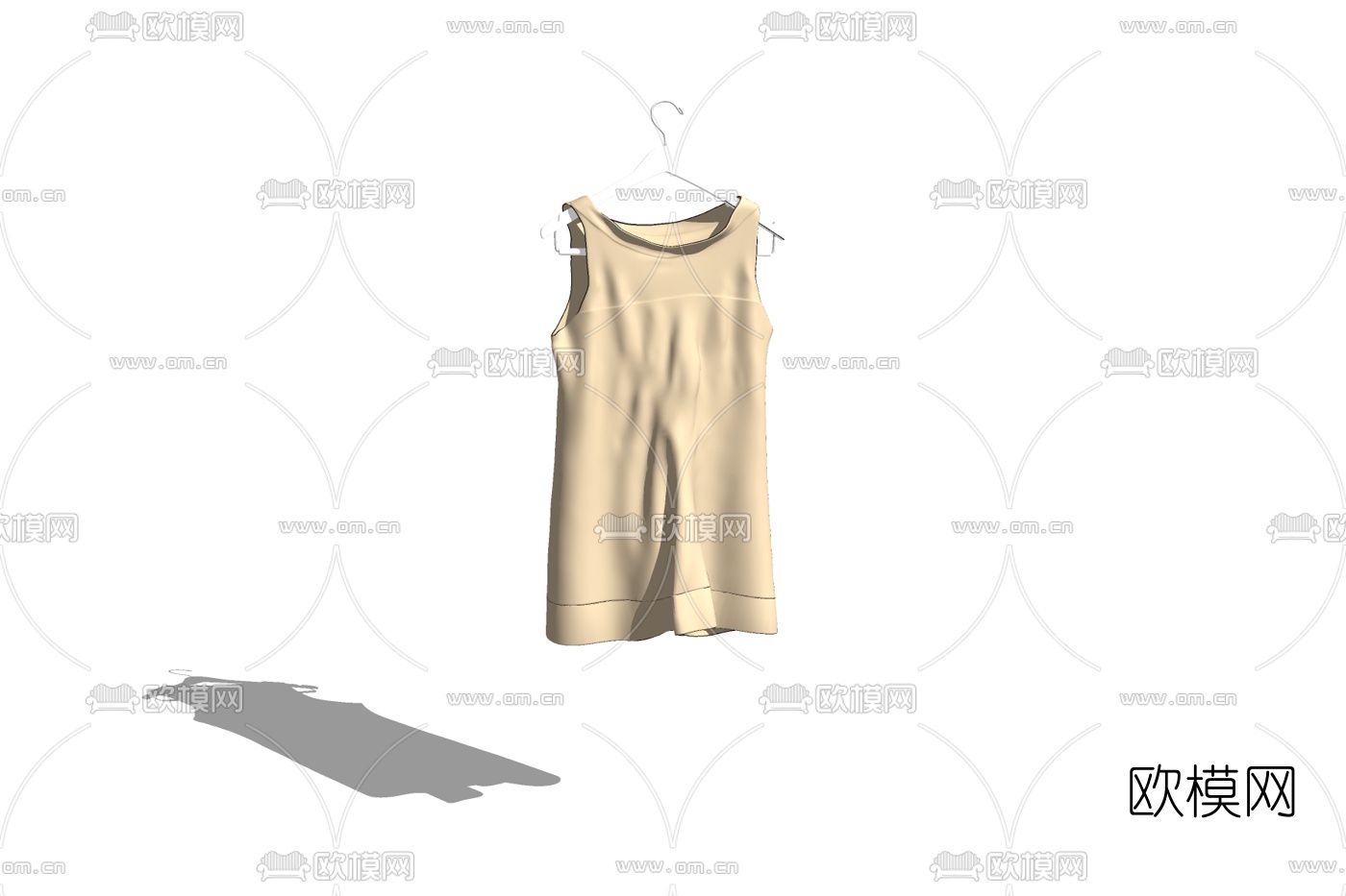 现代T恤衫免费su模型下载