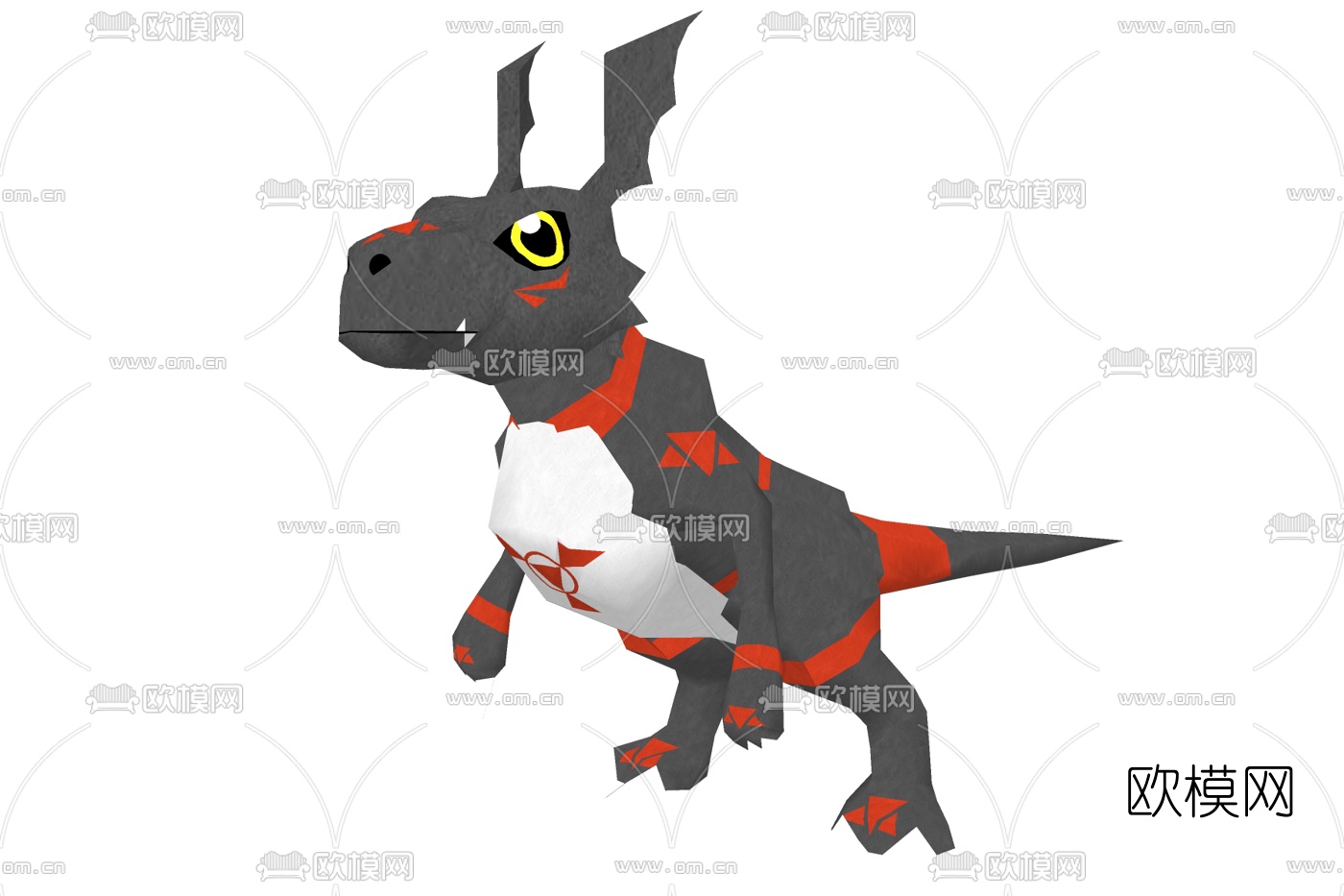 现代恐龙玩具su模型下载