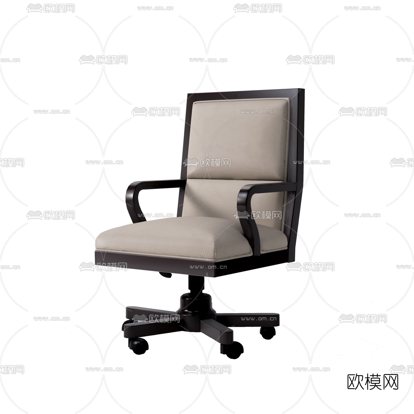 简美办公椅班椅3d模型