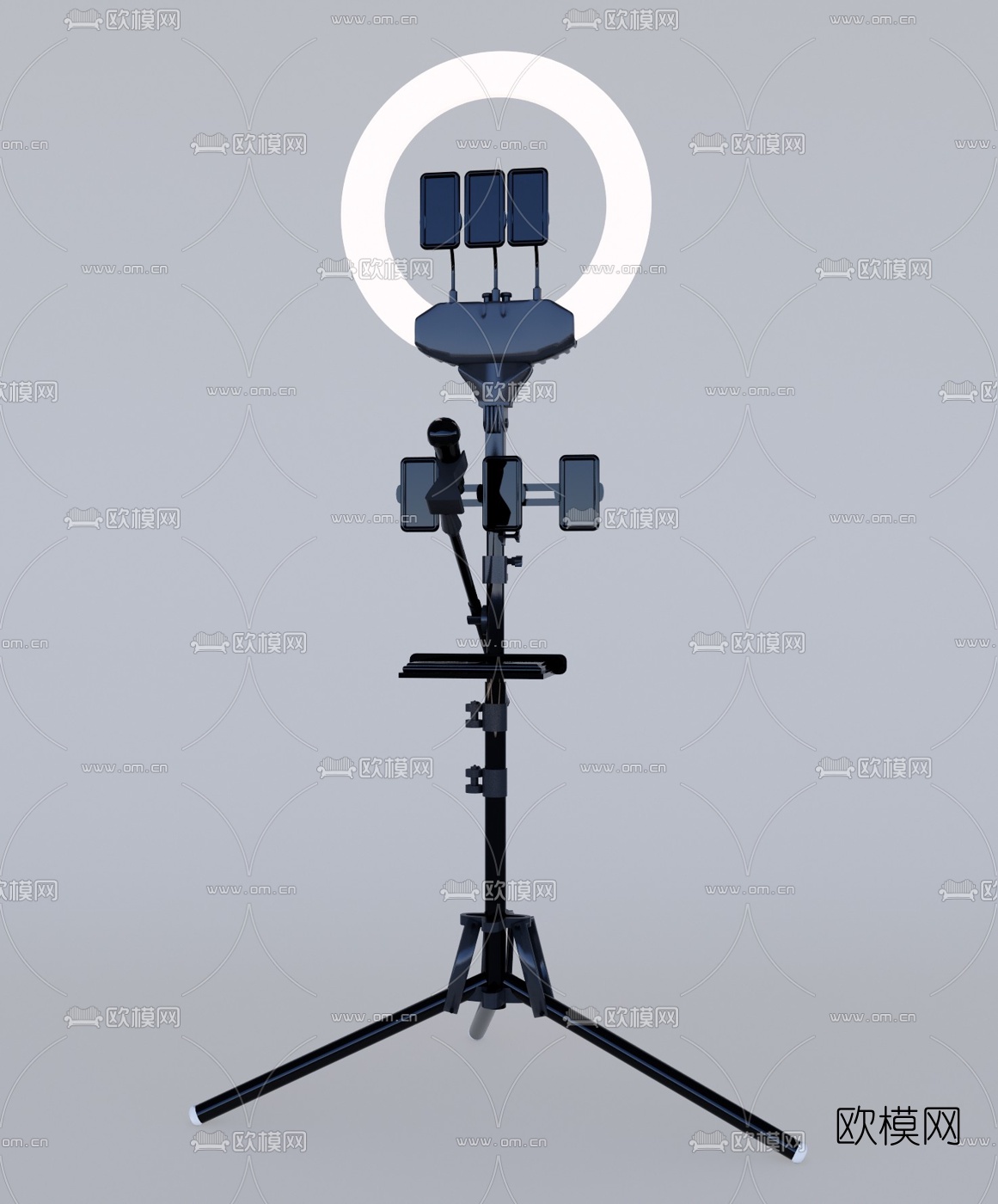现代网红直播支架su模型下载（渲染图1）