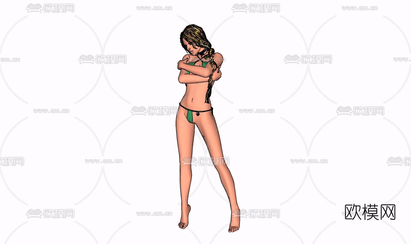 现代人物免费su模型下载