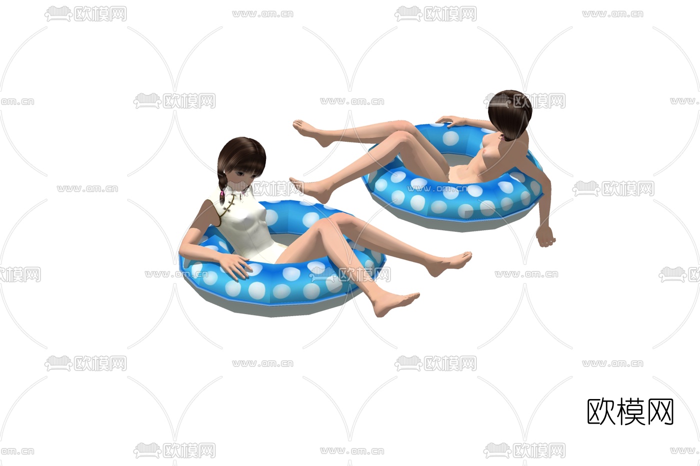 现代人物su模型下载