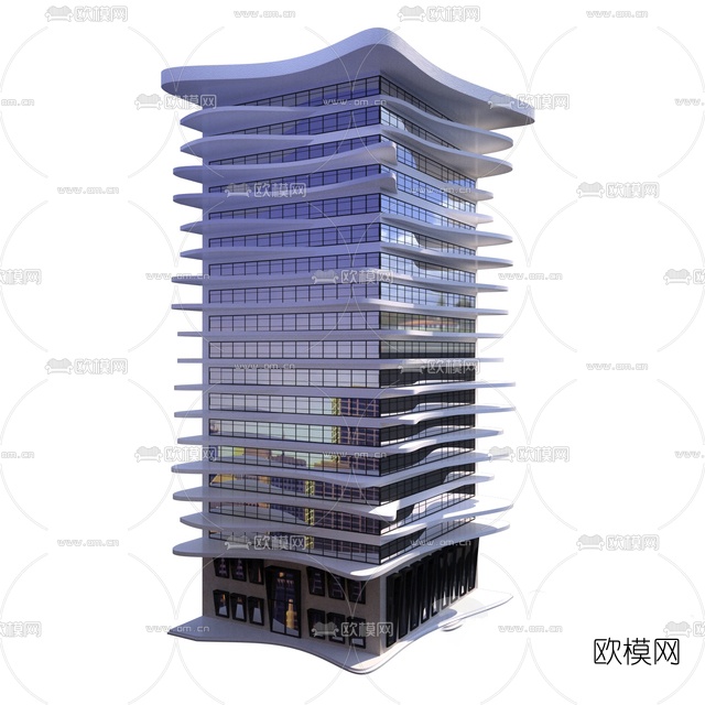 现代办公大楼免费3d模型
