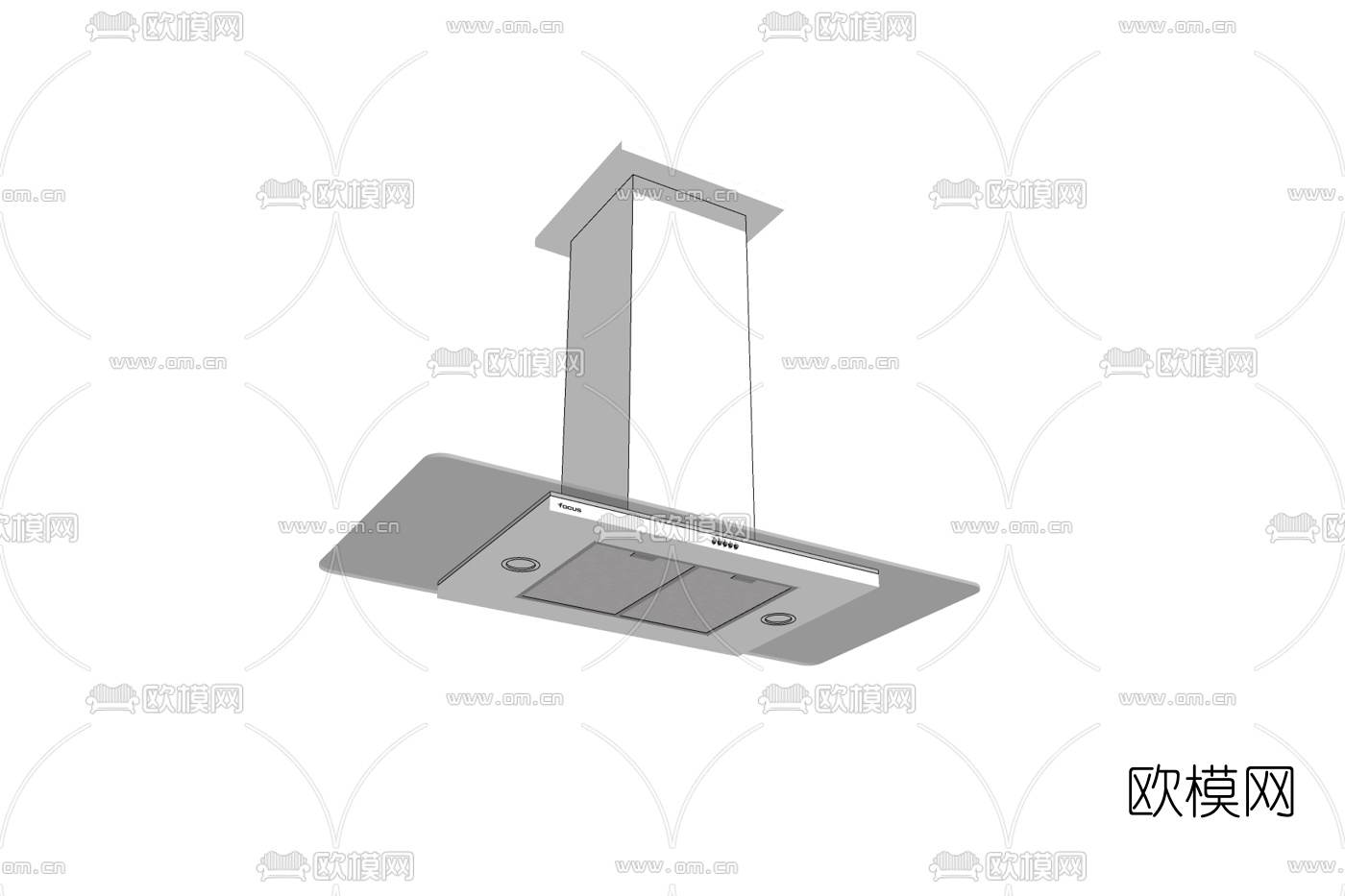 现代抽油烟机免费su模型下载