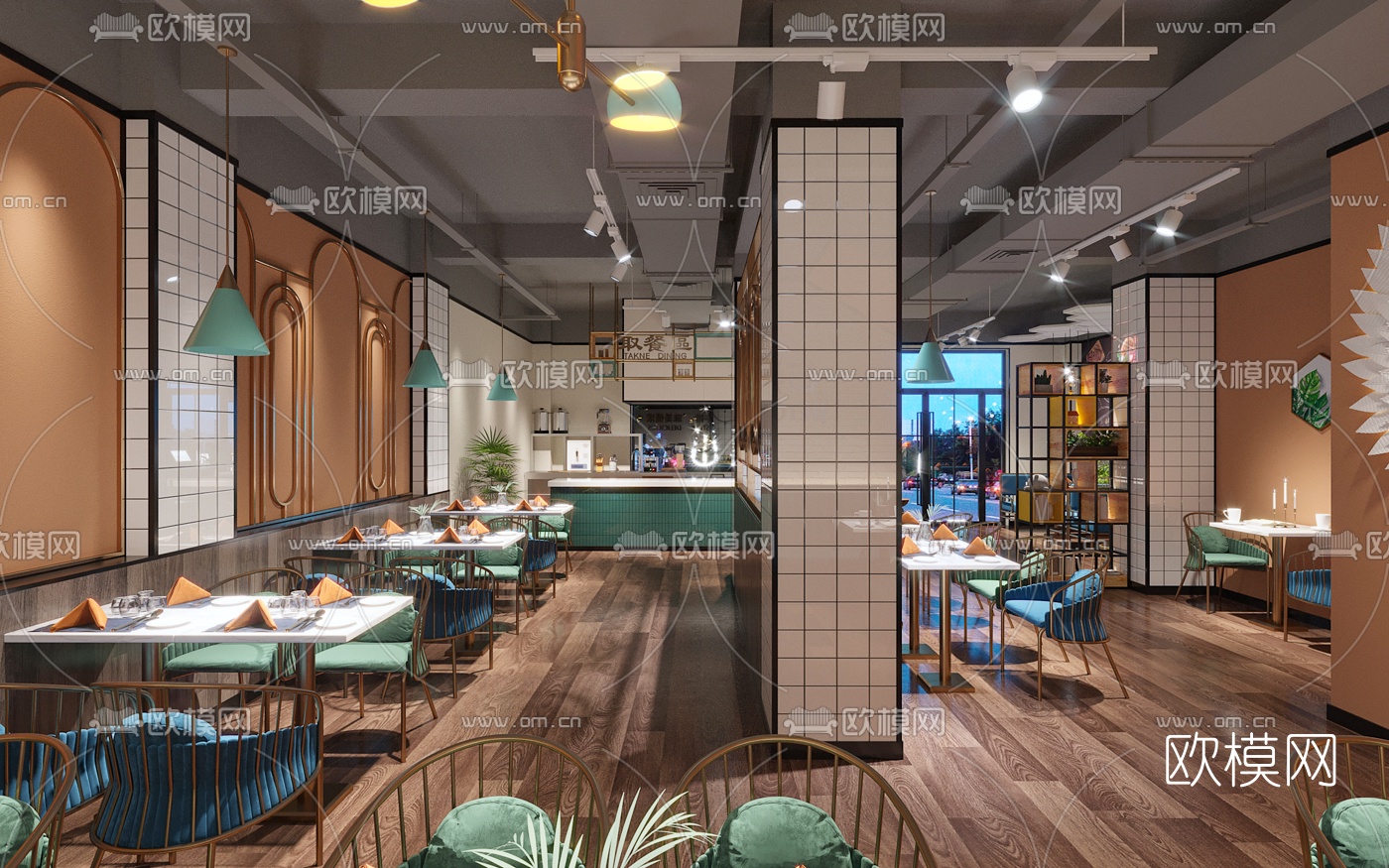 北欧西餐厅牛排店3d模型