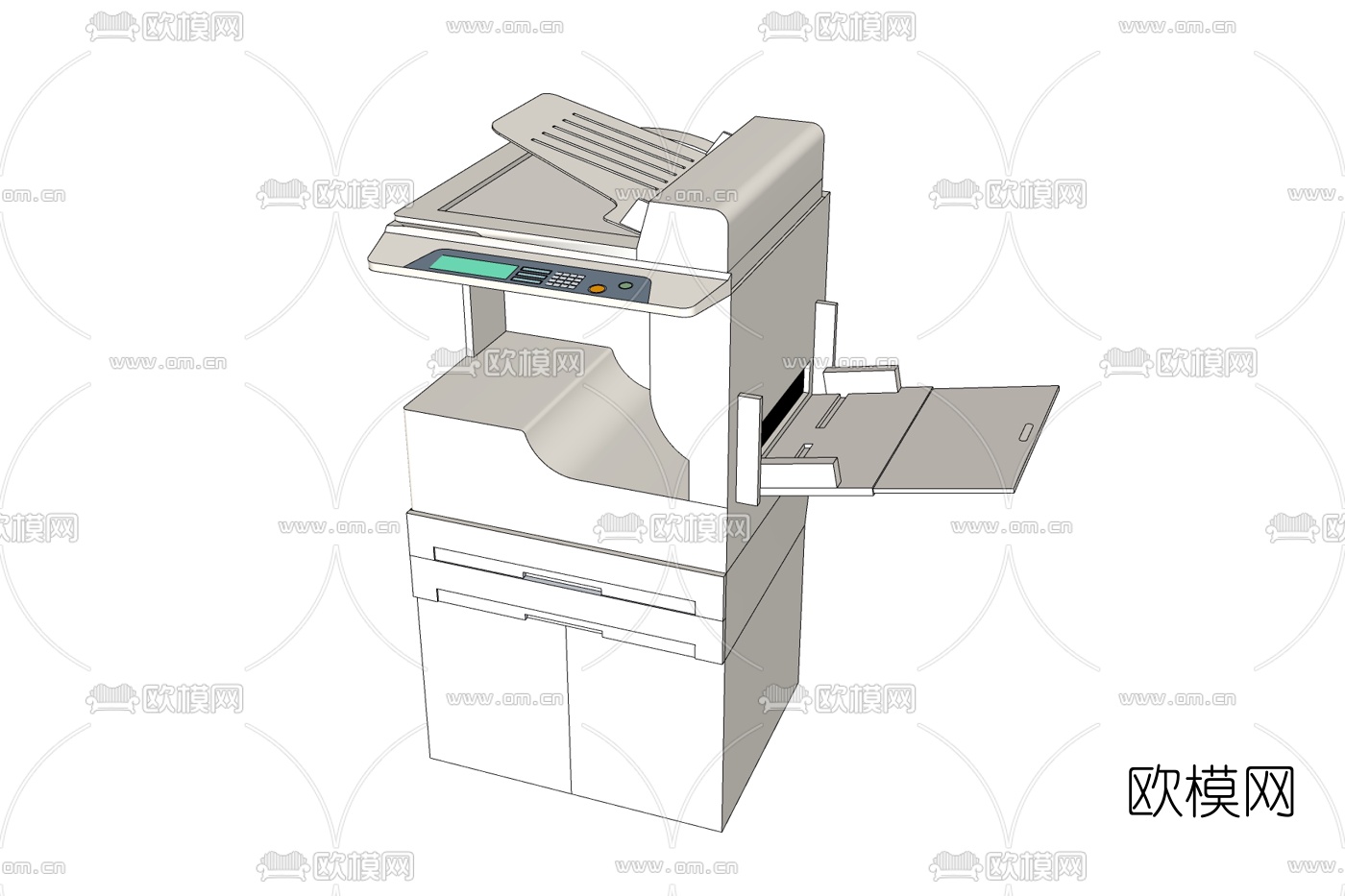 现代打印机免费su模型下载