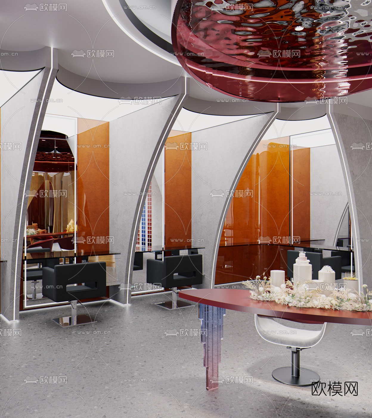 后现代理发店3d模型