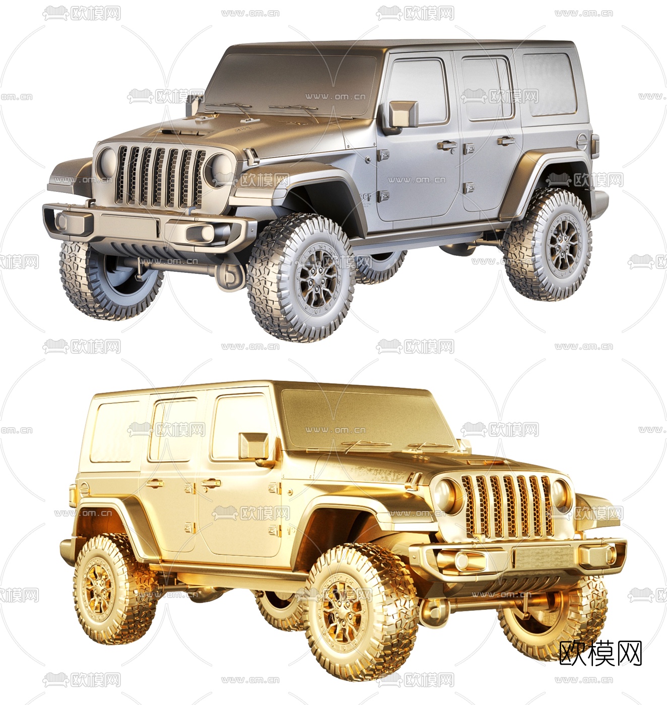 现代吉普越野车玩具3d模型下载