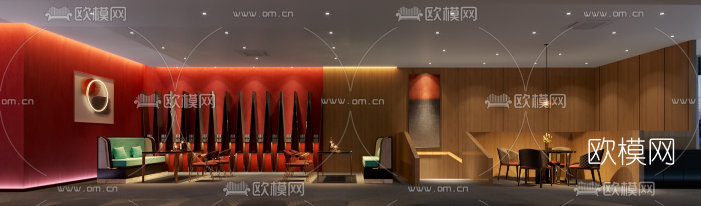 现代烧烤店3d模型下载（渲染图4）