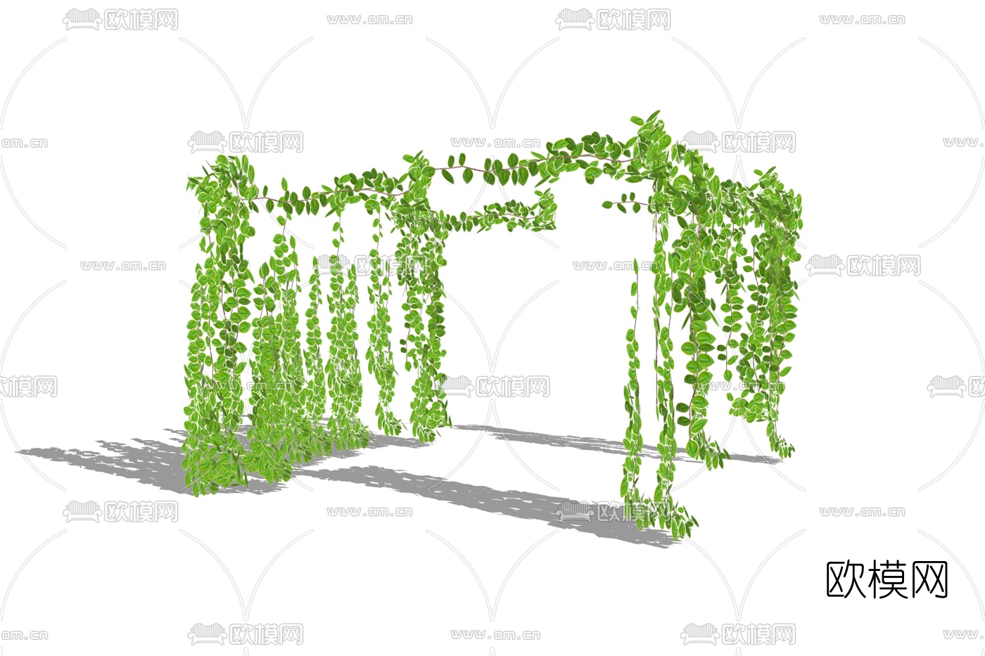 现代绿植藤蔓免费su模型下载
