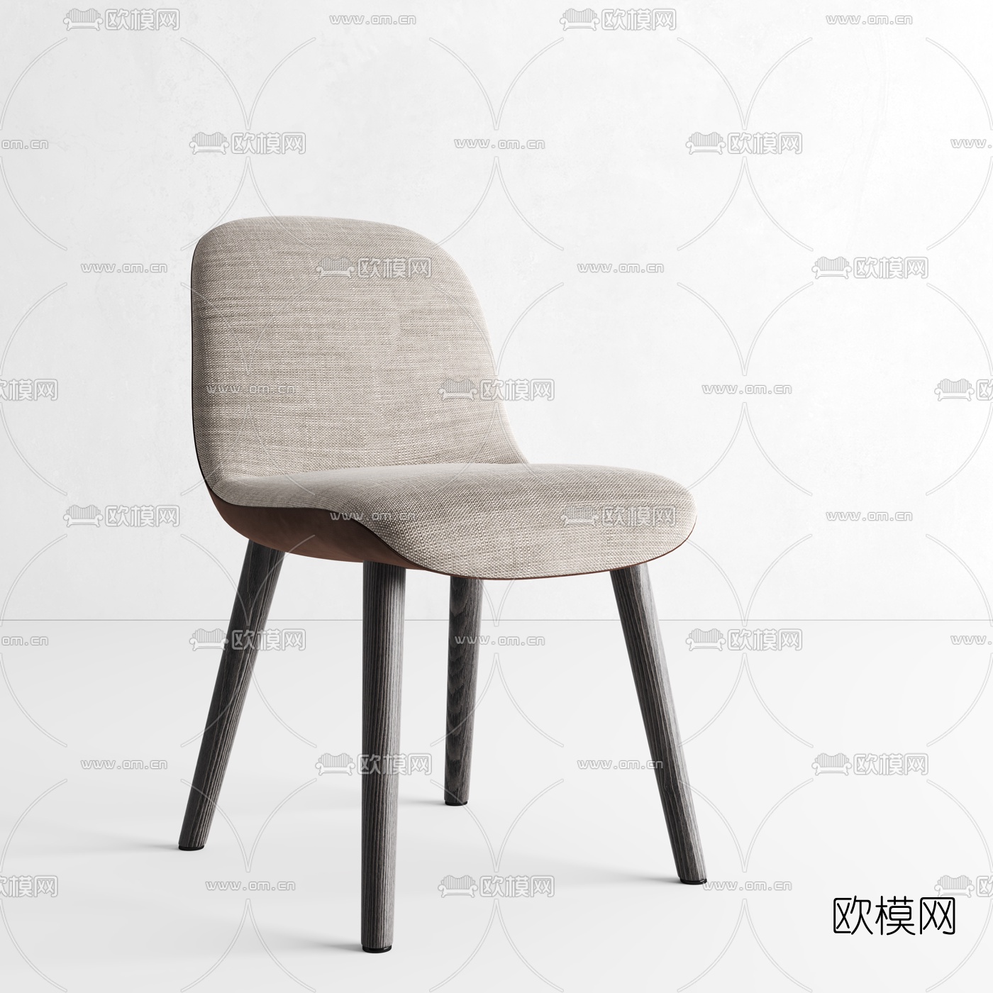 现代布艺单椅3d模型下载（渲染图4）
