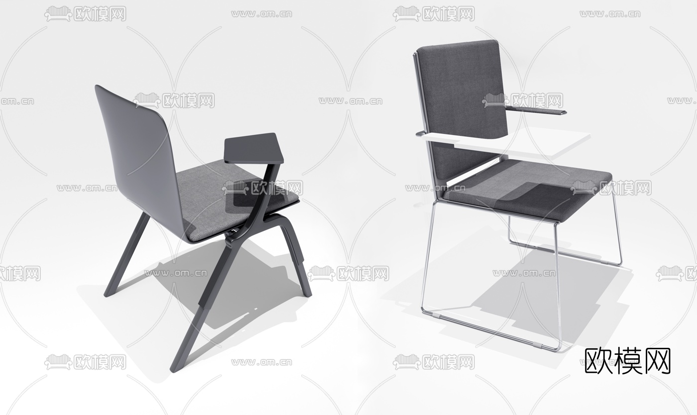 现代会议椅培训椅3d模型