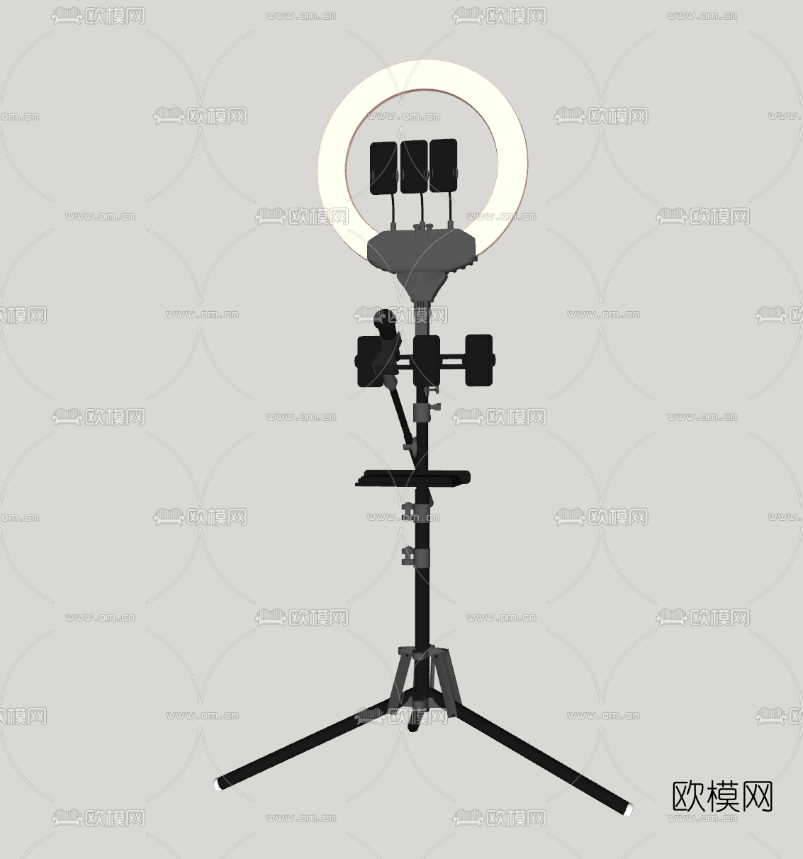 现代网红直播支架su模型下载（渲染图2）