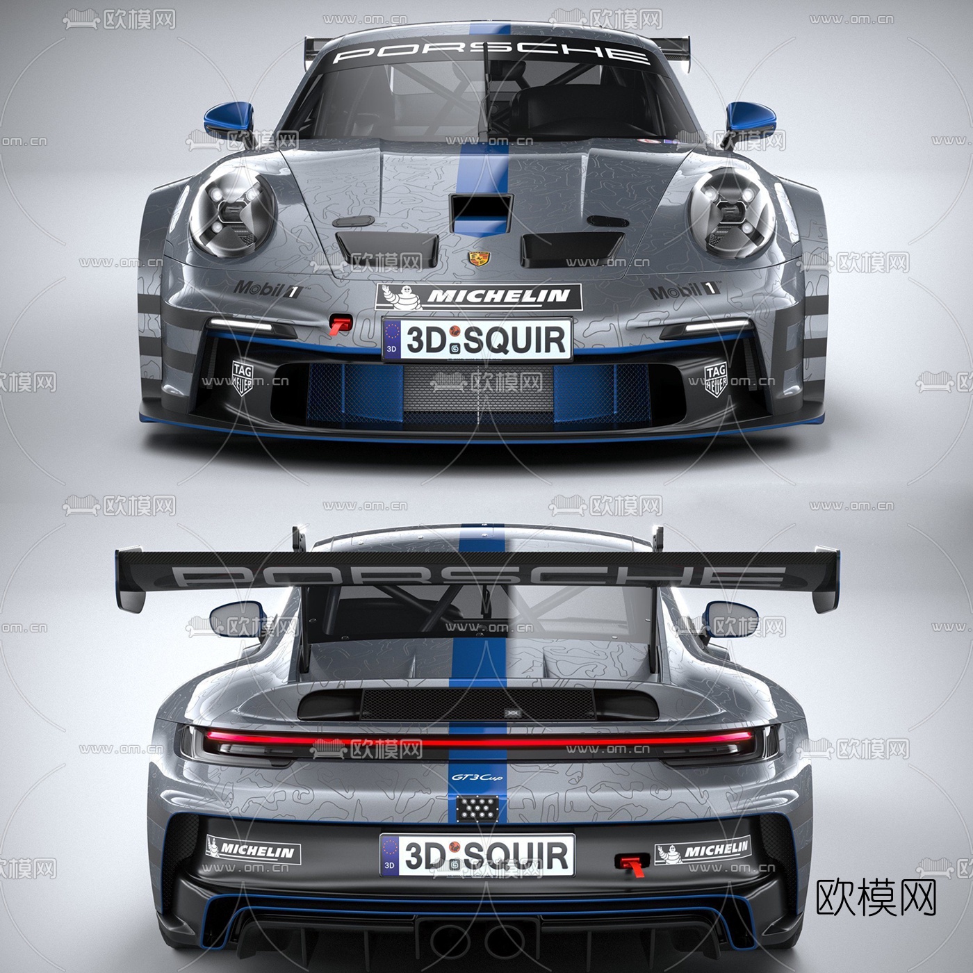 现代保时捷跑车3d模型