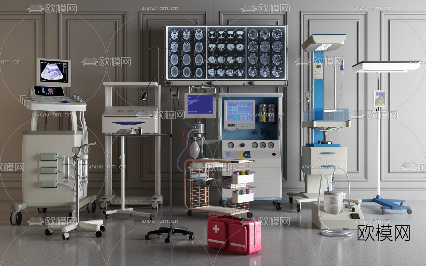 醫療器械設備3d模型下載