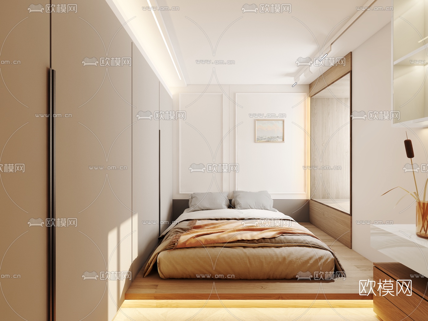 北欧客厅餐厅3d模型下载（渲染图5）