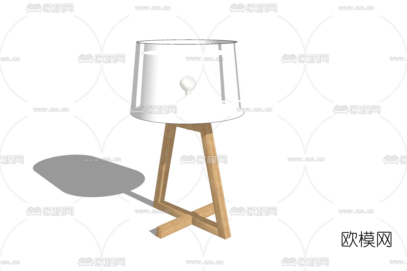北欧台灯免费su模型下载