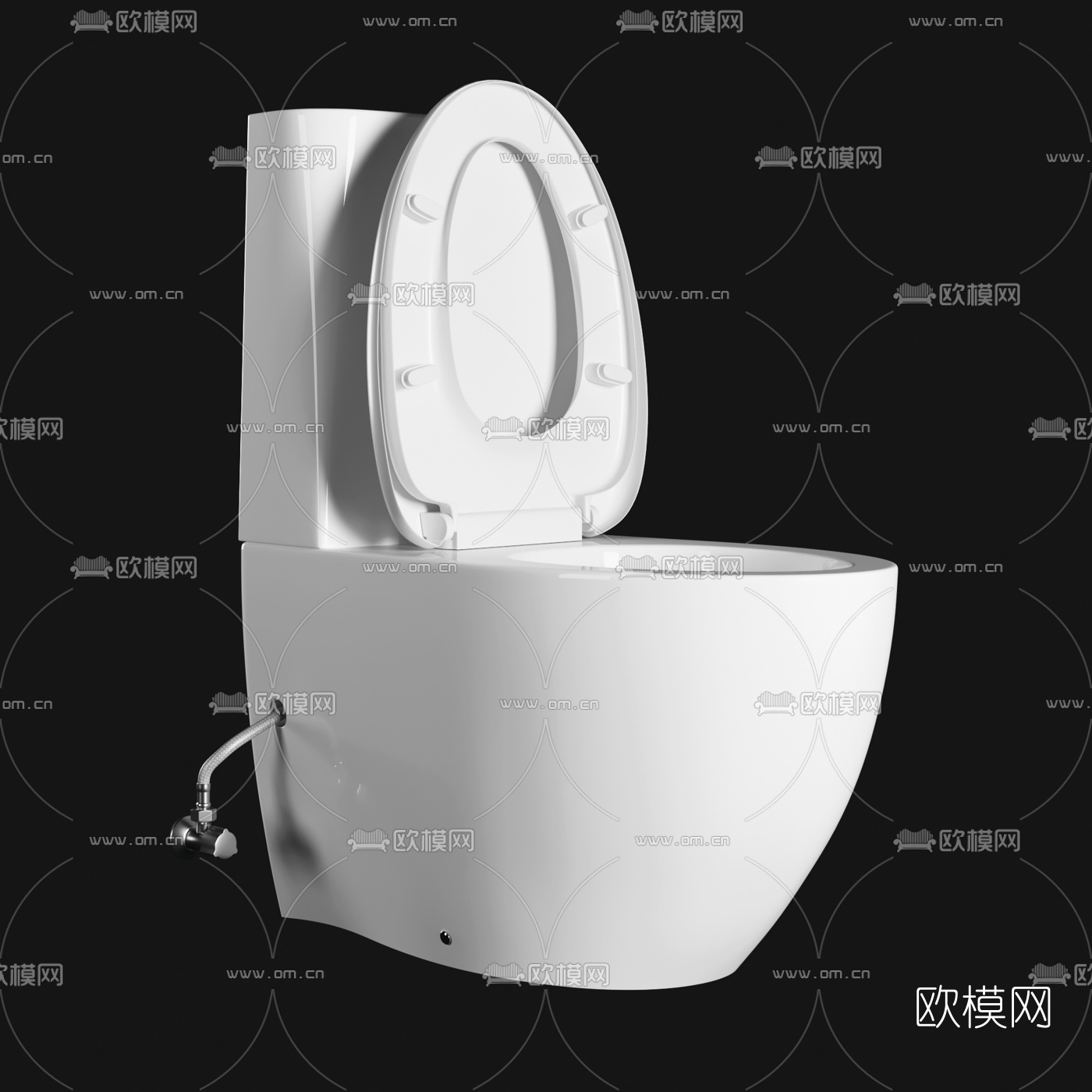 现代卫生间马桶3d模型下载（渲染图4）