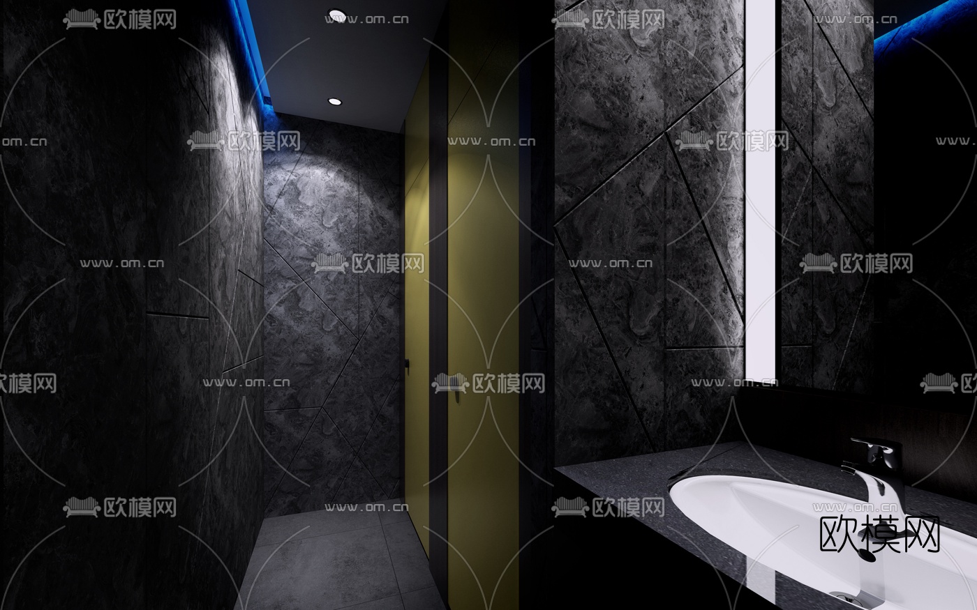 工业风酒吧3d模型
