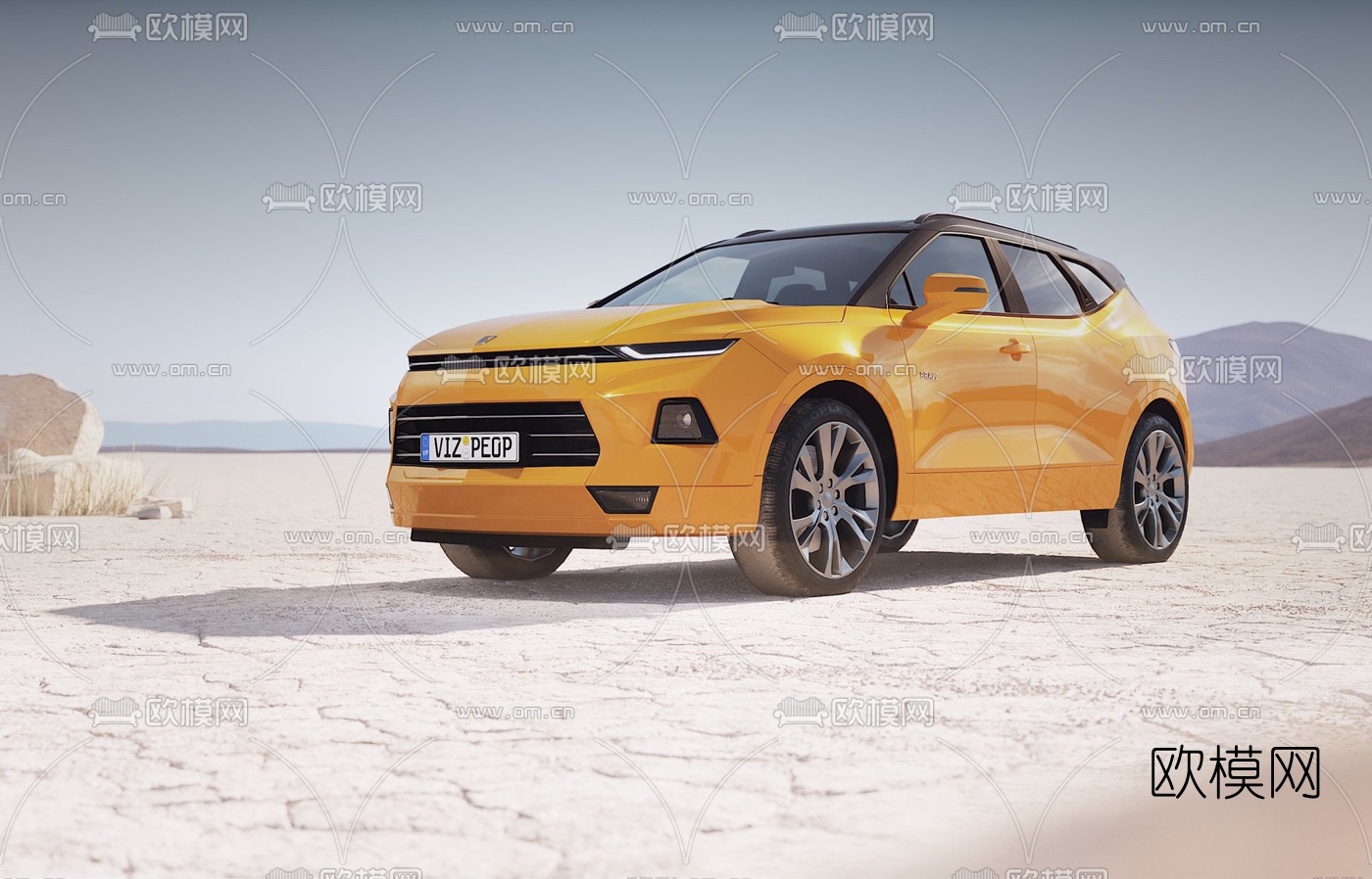 现代SUV汽车3d模型下载