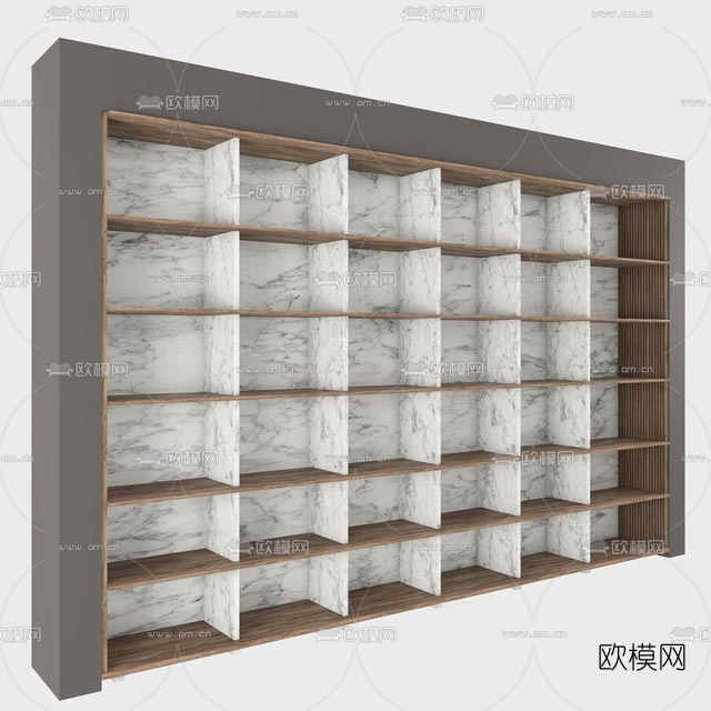 现代大理石装饰柜免费3d模型下载