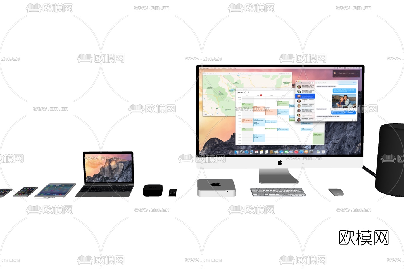 现代苹果电脑su模型下载