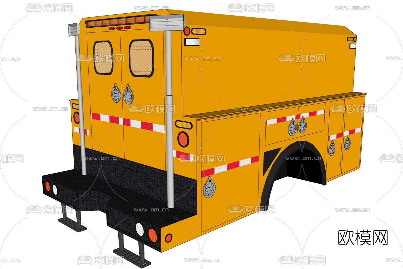 现代车身su模型下载