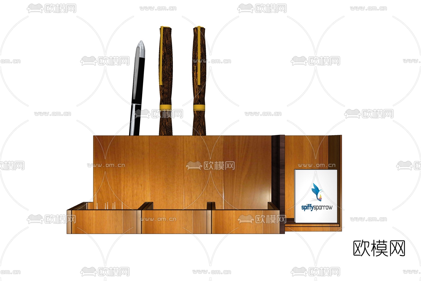 现代笔筒免费su模型下载