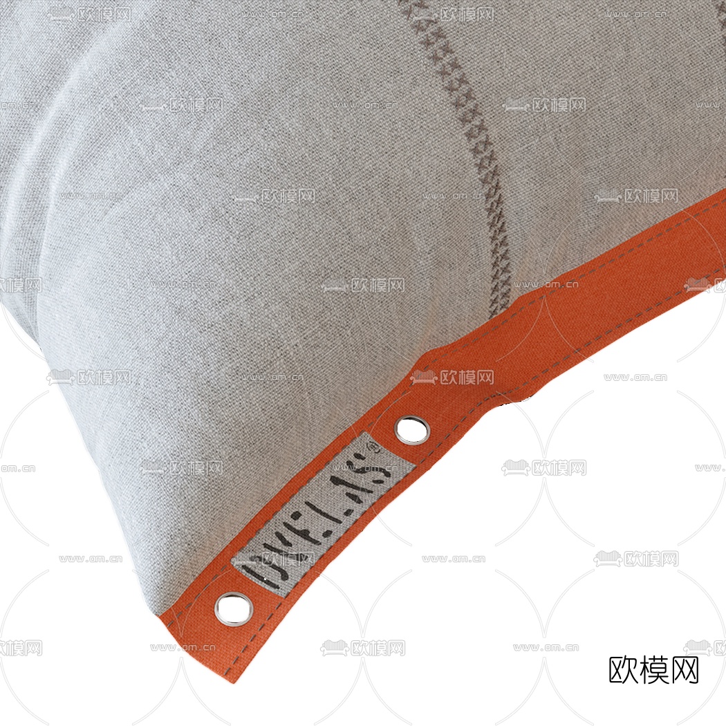 现代布艺懒人沙发3d模型
