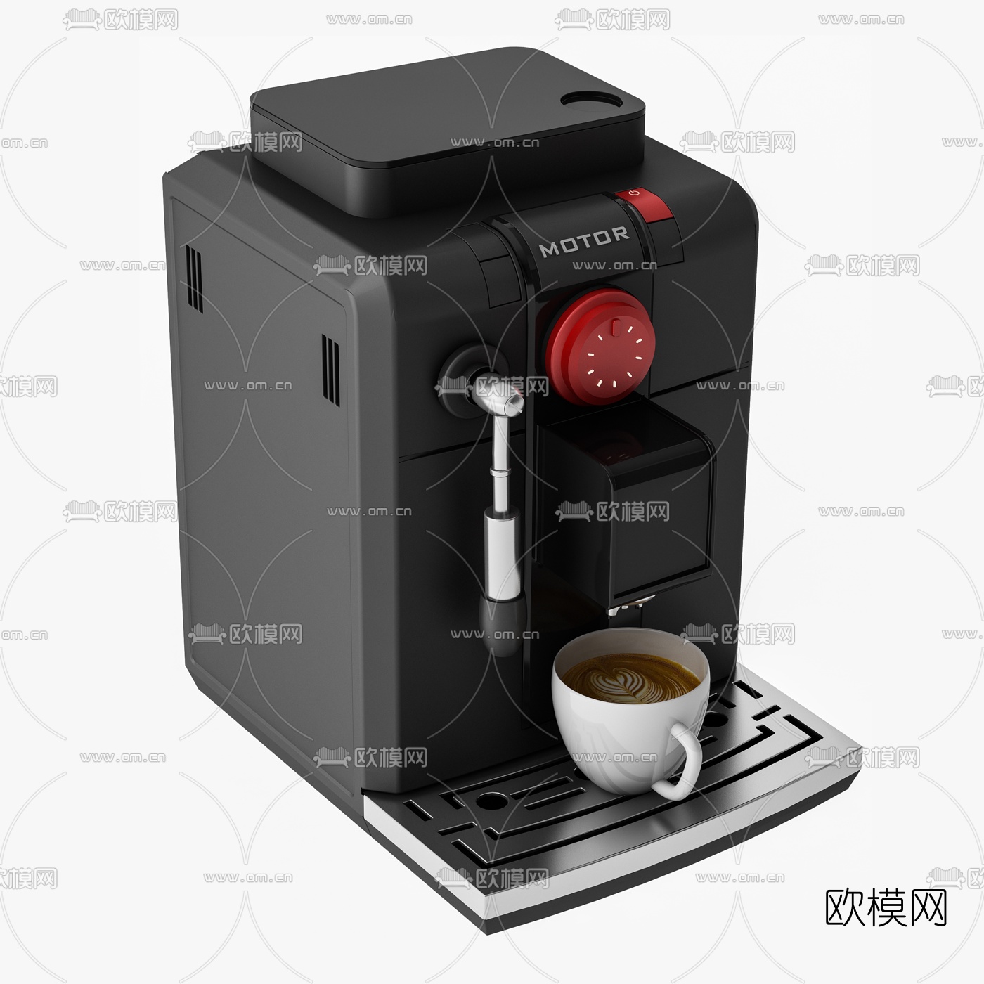 现代咖啡机3d模型