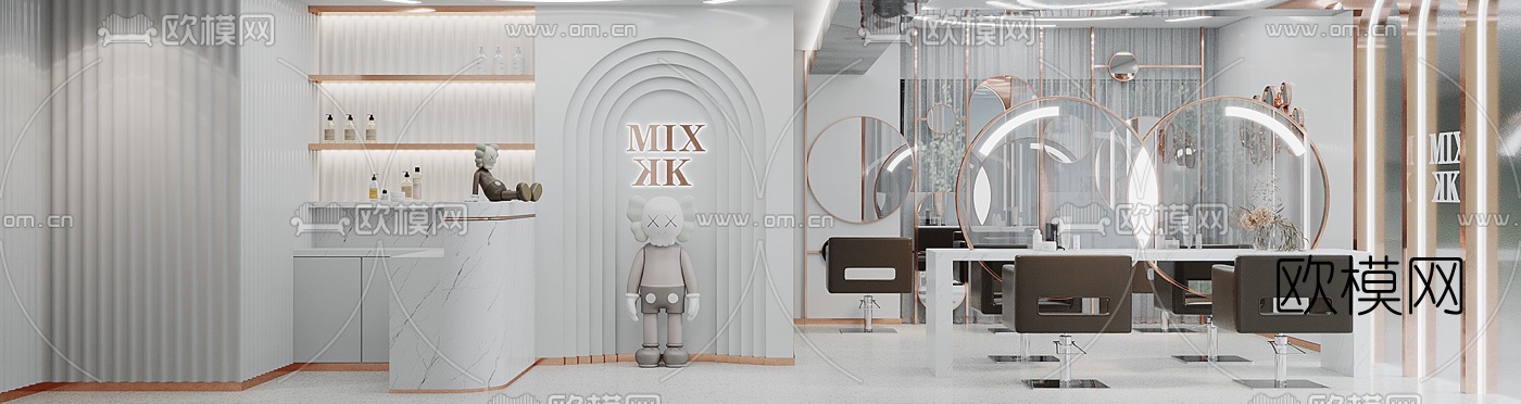 后现代理发店3d模型下载（渲染图4）