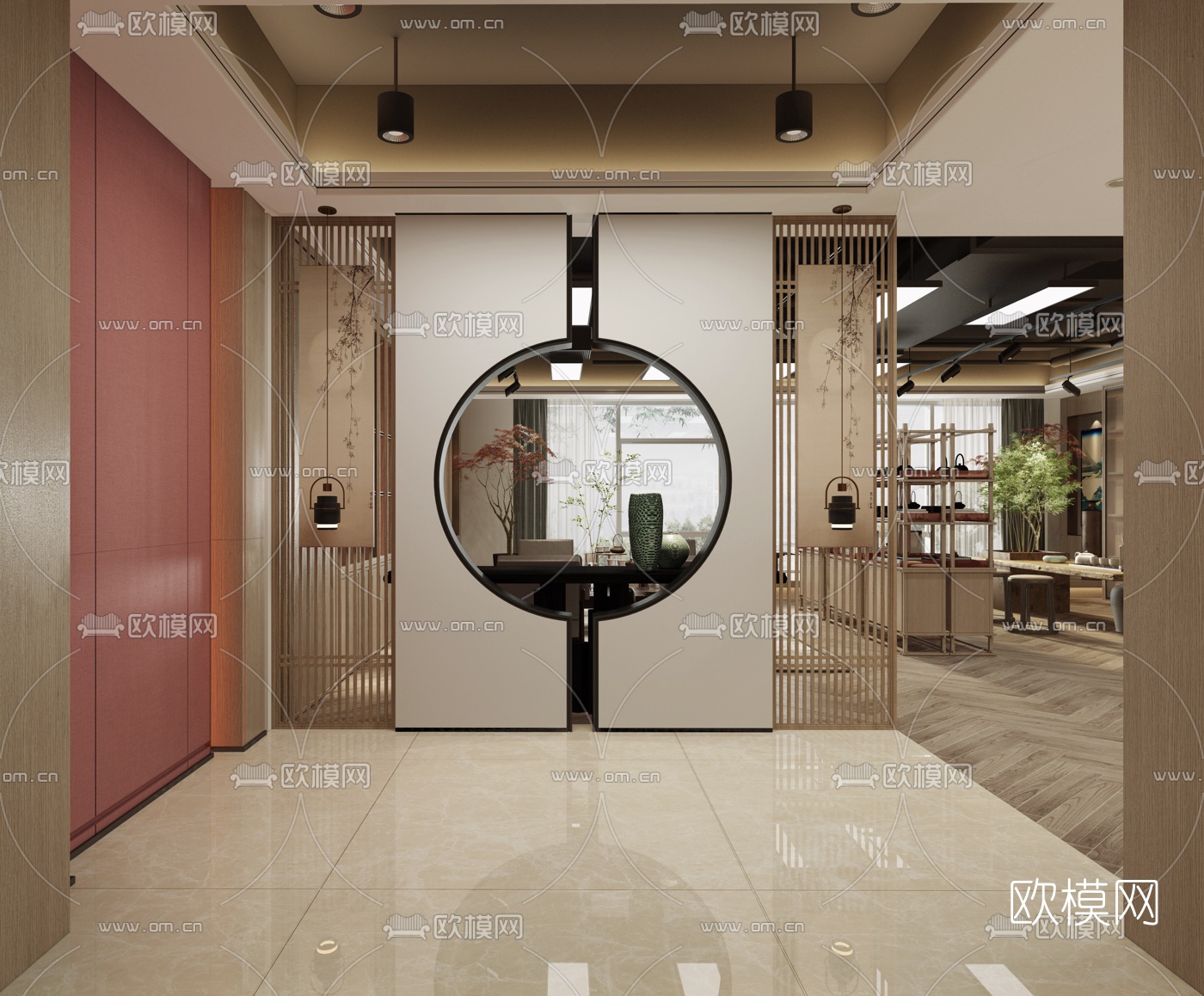 新中式茶楼3d模型