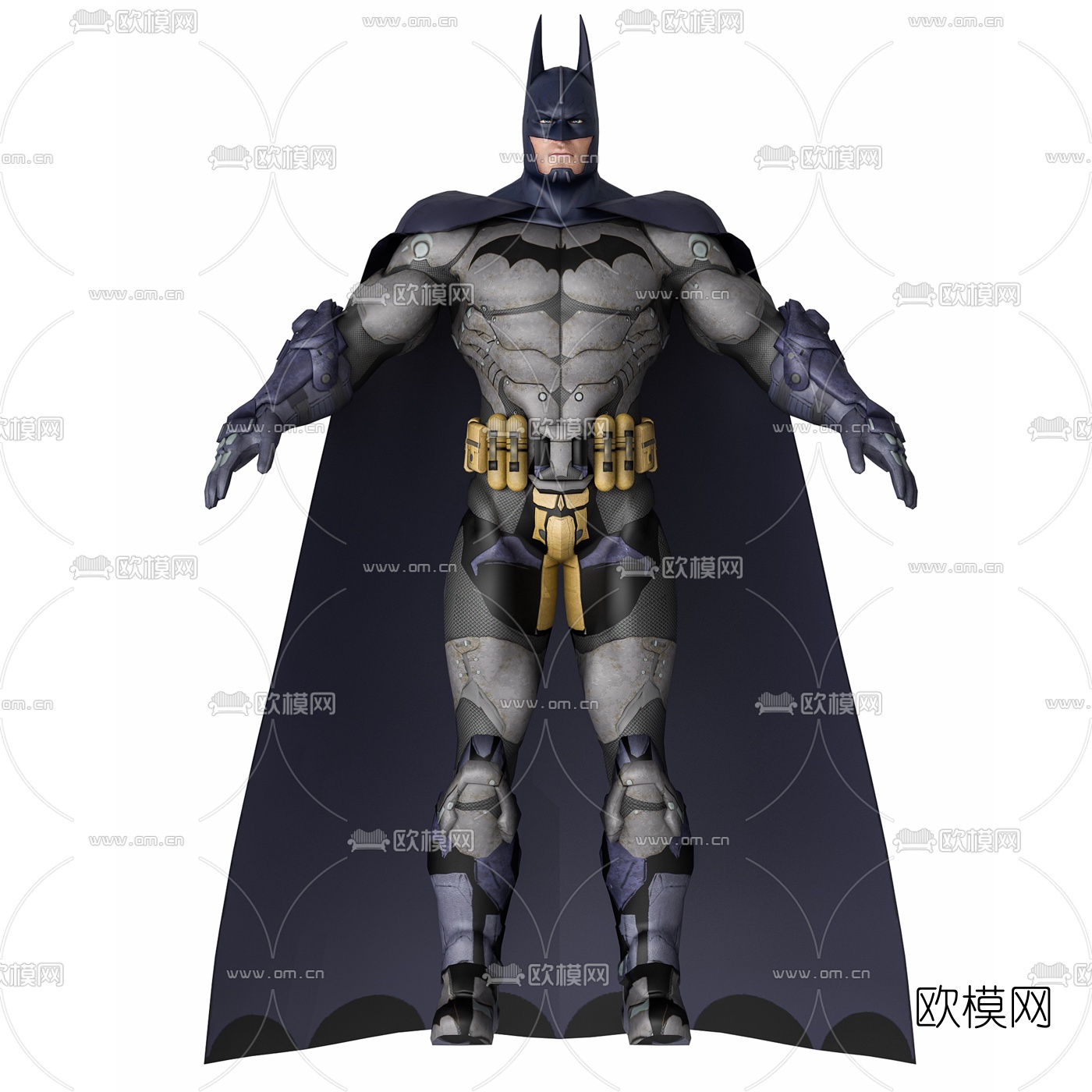 现代蝙蝠侠手办玩具3d模型下载（渲染图1）