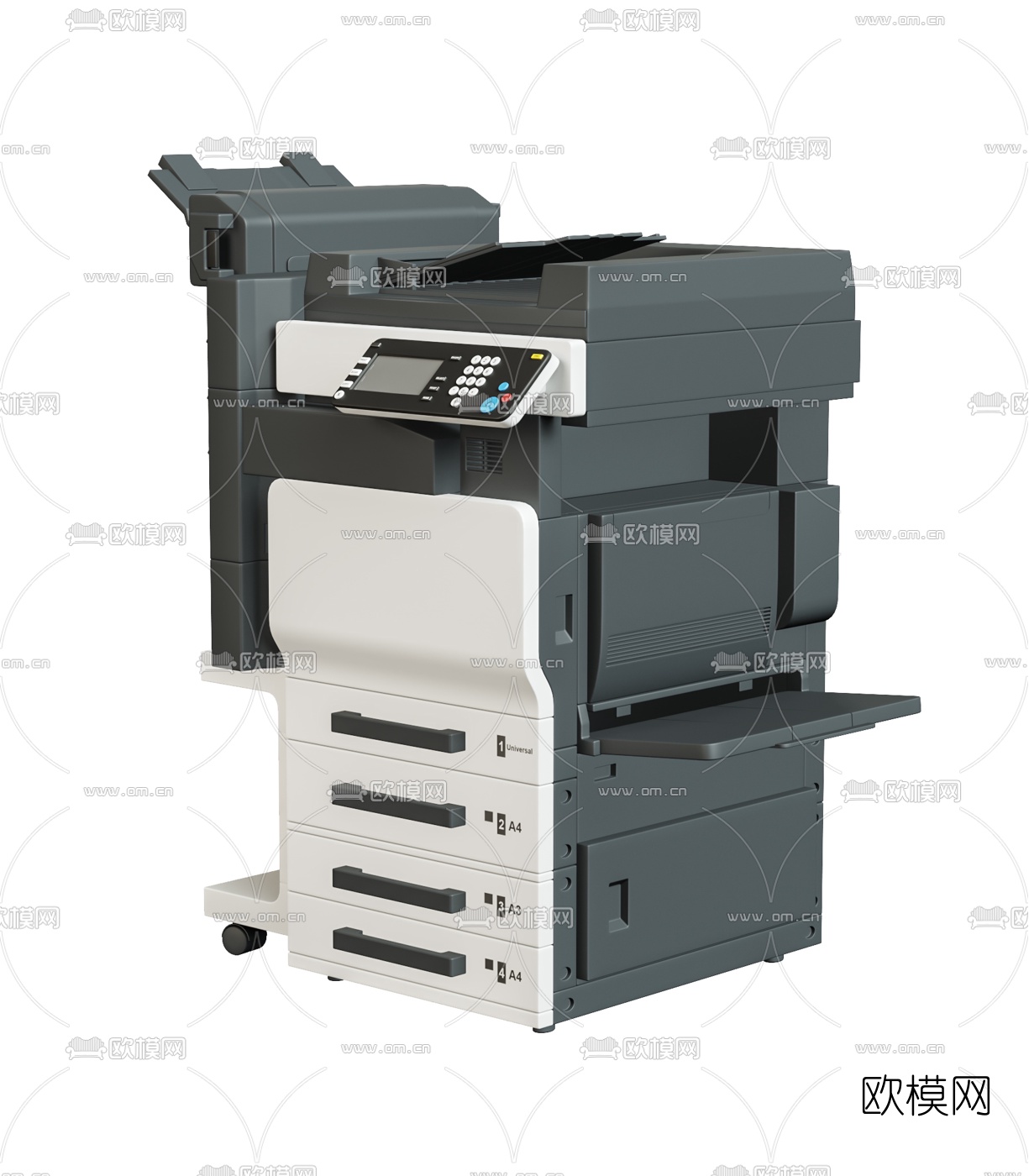 现代多功能打印机3d模型