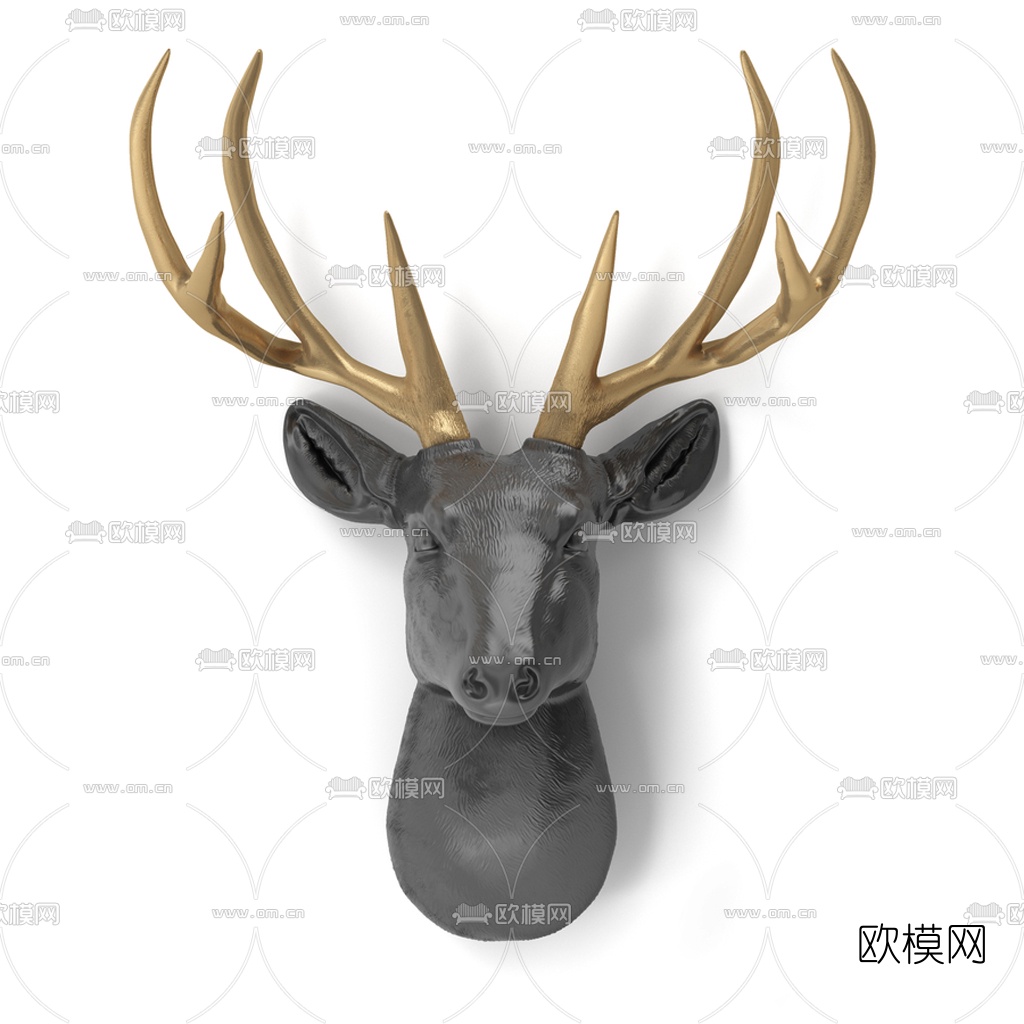 美式乡村动物鹿头装饰挂钩墙面壁挂玄关收纳复古钥匙架个性衣帽钩-阿里巴巴