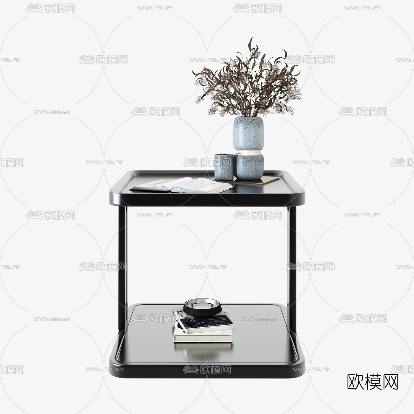 新中式茶几边几3d模型