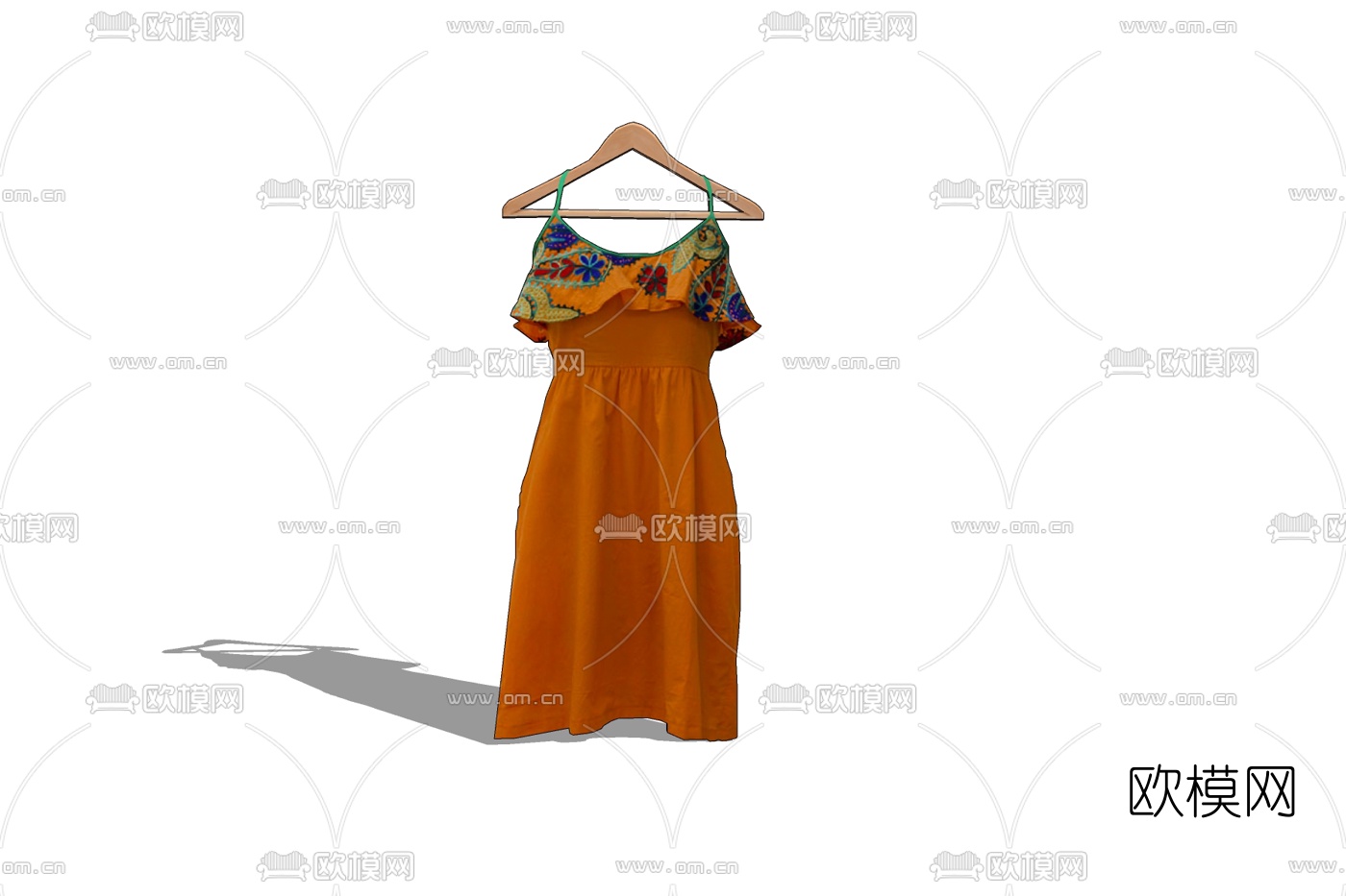 现代裙子免费su模型下载