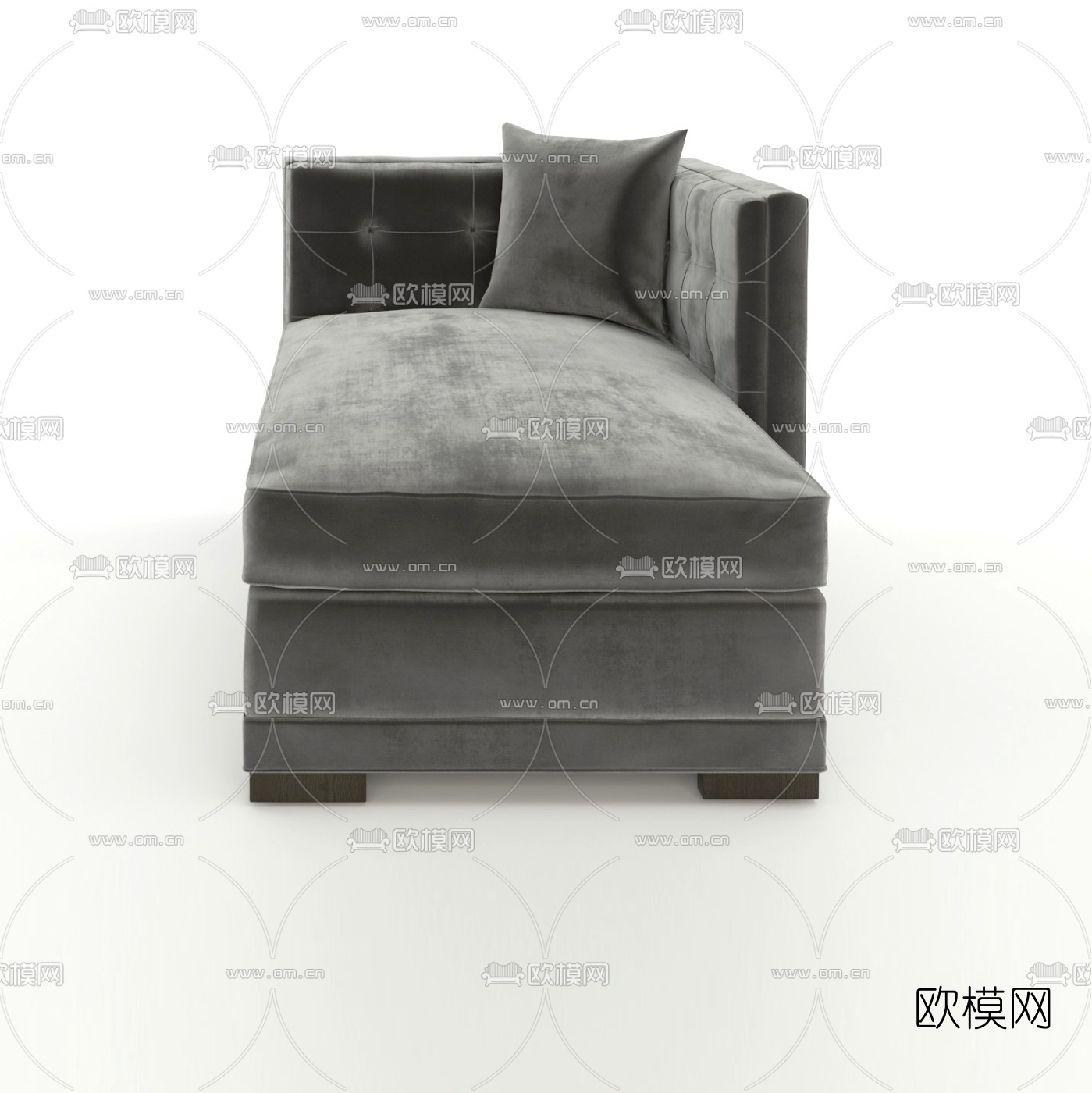现代贵妃沙发3d模型