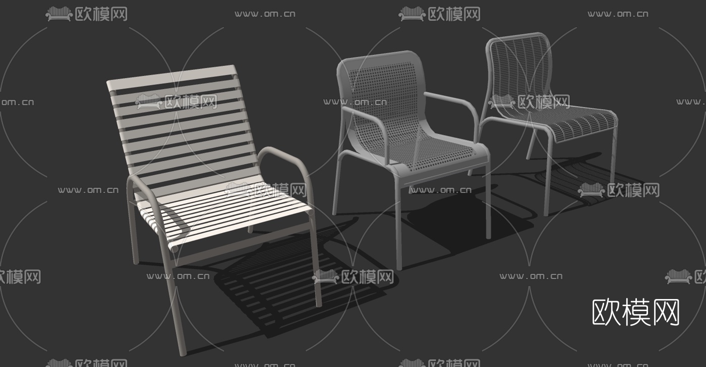 现代单椅su模型