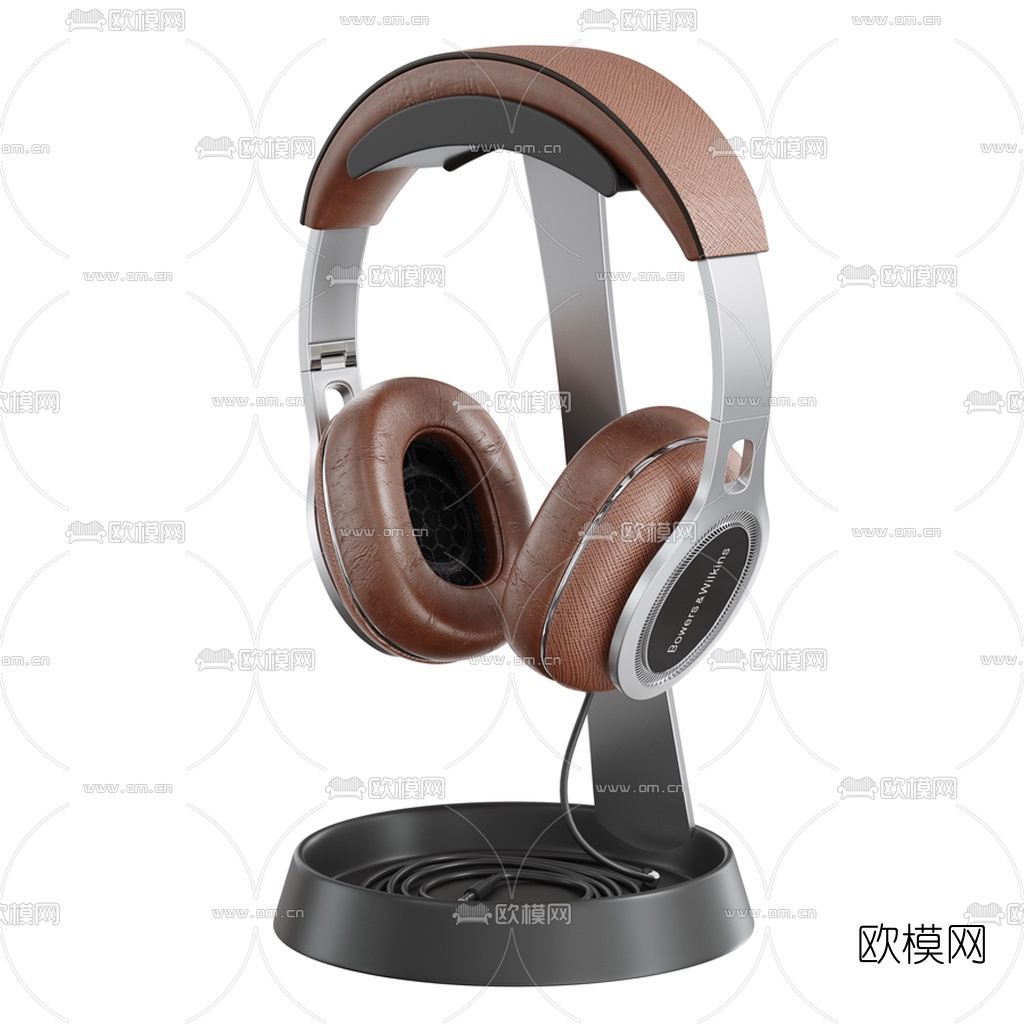 现代头戴式耳机3d模型