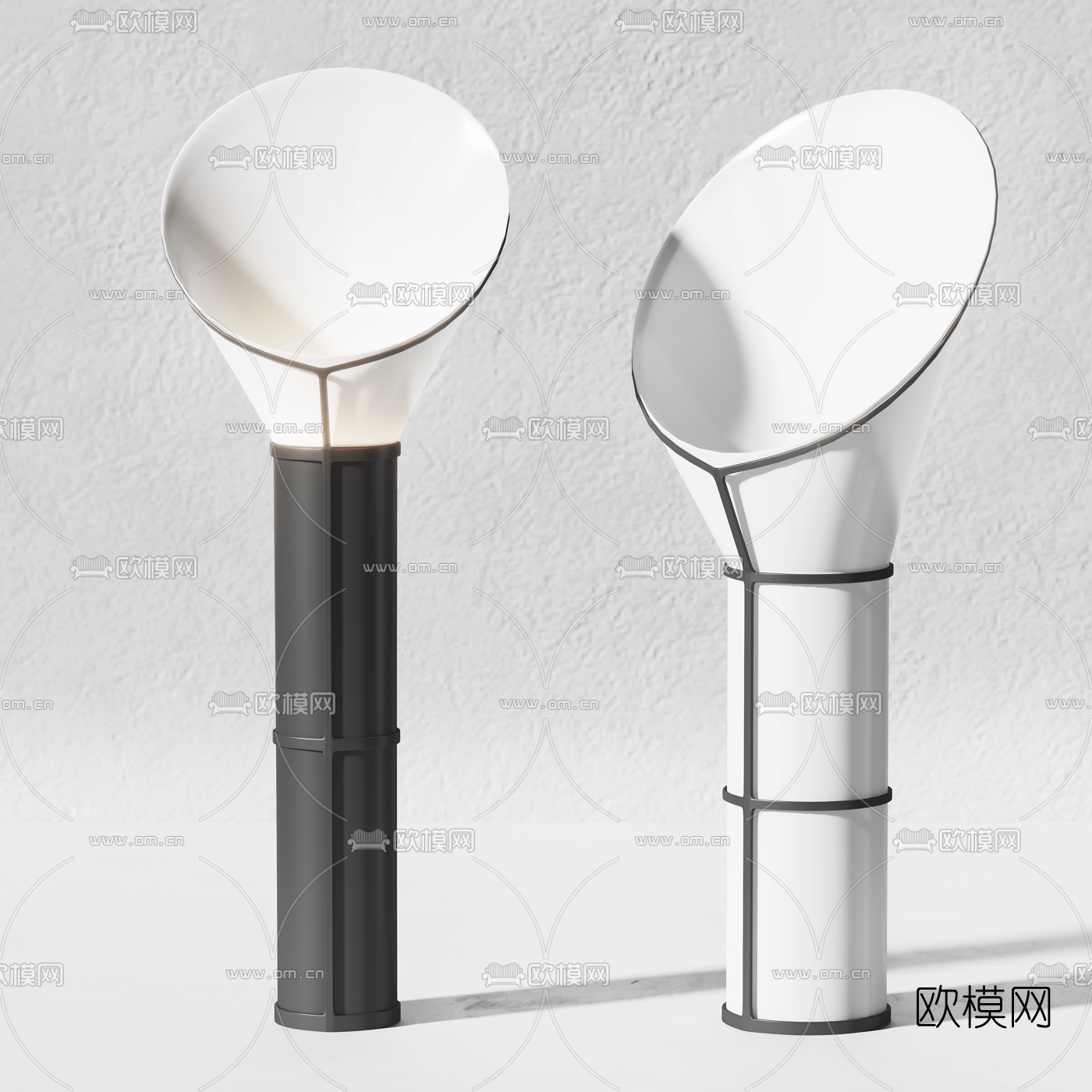 现代创意落地灯3d模型下载