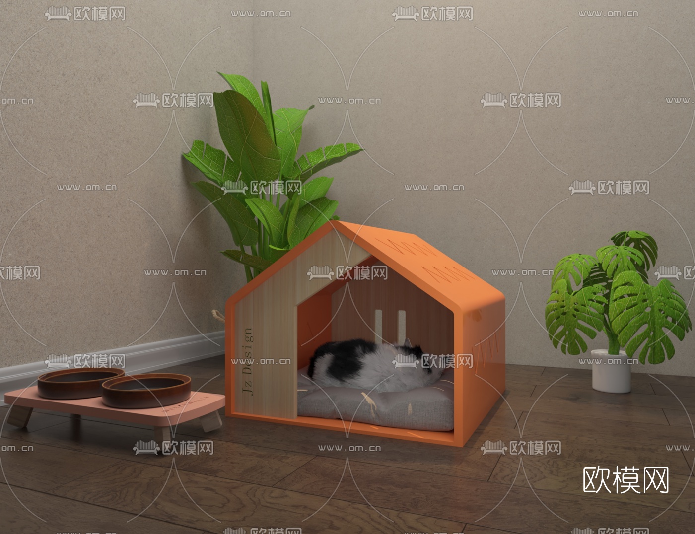 北欧猫窝免费3d模型