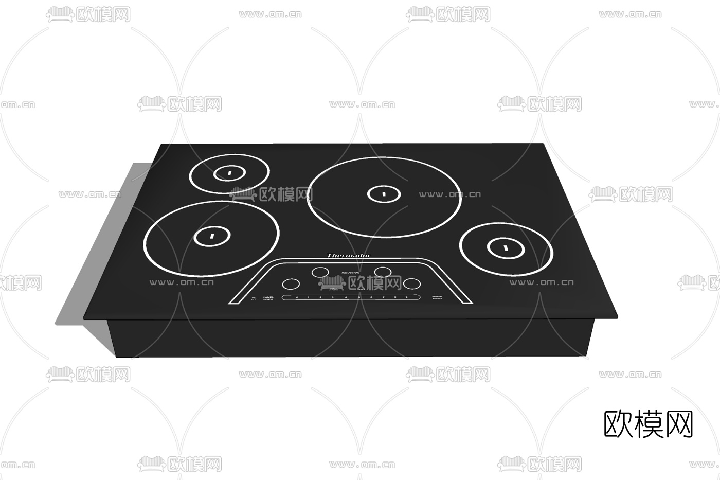 现代电磁炉免费su模型下载
