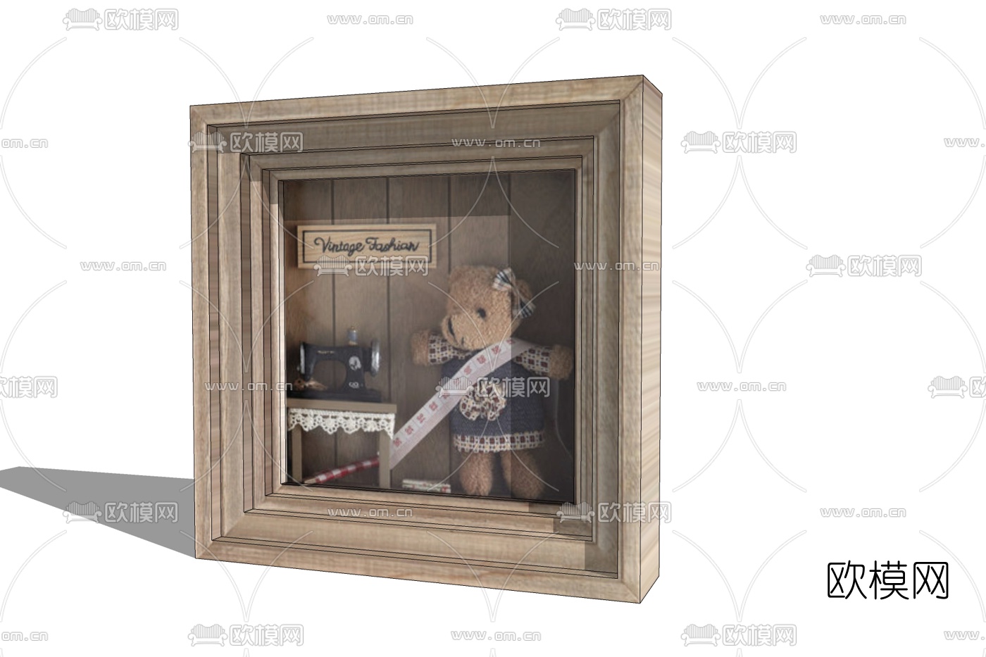 北欧装饰画免费su模型下载