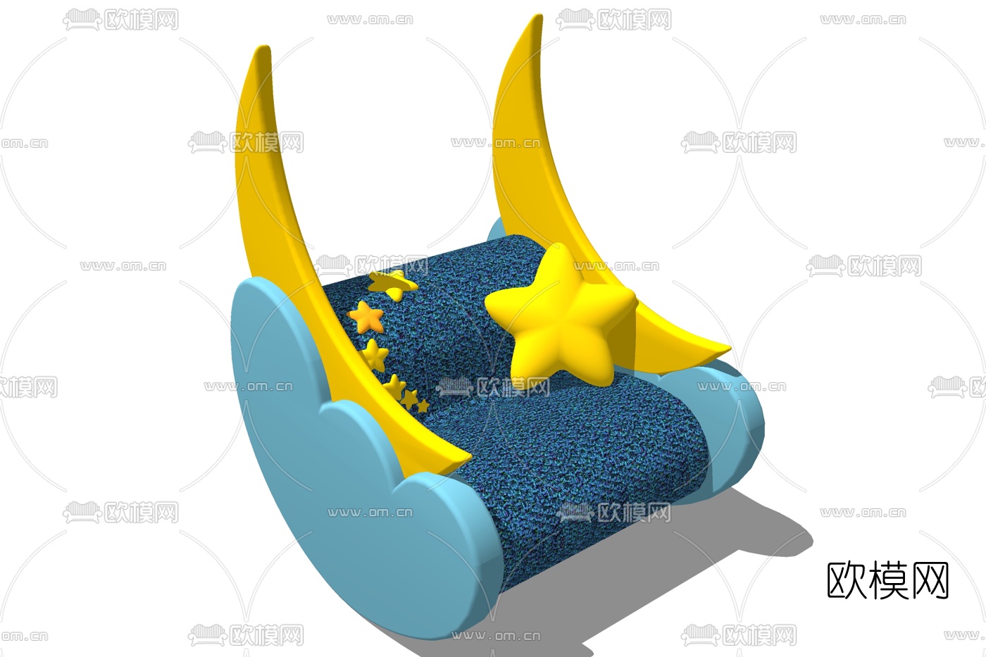 现代儿童椅su模型下载